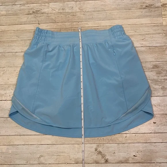 Lululemon Hotty Hot High Rise HR Skirt Skort Blue Chill Size 6 run golf tennis - Picture 7 of 9